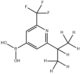 2-(iso-Propyl-d7)-6-trifluoromethylpyridine-4-boronic acid Structure