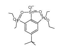 ([2,6-Bis(diethoxyphosphonyl)-4-tert-butyl]phenyl)tin(II) Chloride Structure