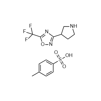 3-(Pyrrolidin-3-yl)-5-(trifluoromethyl)-1,2,4-oxadiazole 4-methylbenzenesulfonate structure