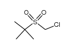 chloromethyl tert-butyl sulfone Structure