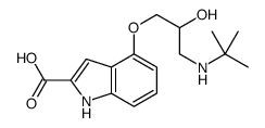 4-(3-tert-butylamino-2-hydroxypropoxy)-2-carboxyindole Structure