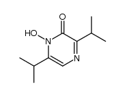 3,6-diisopropyl-2-hydroxypyrazine-1-oxide Structure