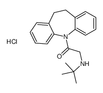 tert-butyl-[2-(5,6-dihydrobenzo[b][1]benzazepin-11-yl)-2-oxoethyl]azanium,chloride Structure