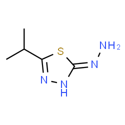 1,3,4-Thiadiazol-2(3H)-one,5-(1-methylethyl)-,hydrazone(9CI) Structure