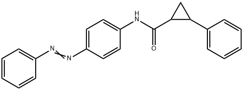 Cyclopropanecarboxamide, 2-phenyl-N-[4-(2-phenyldiazenyl)phenyl]-结构式