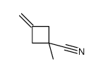 1-methyl-3-methylidenecyclobutane-1-carbonitrile structure