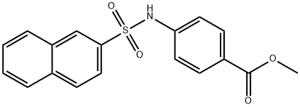 Methyl 4-[(2-naphthylsulfonyl)amino]benzoate Structure