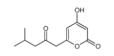 4-hydroxy-6-(4-methyl-2-oxopentyl)pyran-2-one结构式