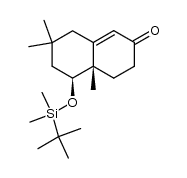 (4aS,5S)-5-{[tert-butyl(dimethyl)silyl]oxy}-4a,7,7-trimethyl-4,4,a,5,6,7,8-hexahydro-2(3H)-naphthalenone Structure