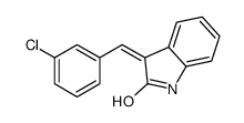 (3E)-3-(3-Chlorobenzylidene)-1,3-dihydro-2H-indol-2-one Structure