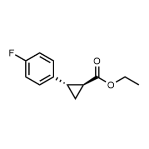 Ethyl (1S,2S)-2-(4-fluorophenyl)cyclopropane-1-carboxylate Structure