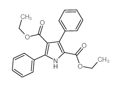 diethyl 3,5-diphenyl-1H-pyrrole-2,4-dicarboxylate结构式