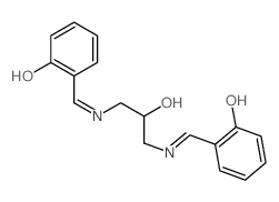 Phenol,2,2'-[(2-hydroxy-1,3-propanediyl)bis(nitrilomethylidyne)]bis-结构式