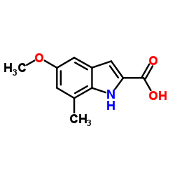 5-Methoxy-7-methyl-1H-indole-2-carboxylic acid structure