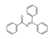 N-benzoyl-S,S-diphenylsulfilimine Structure