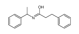 3-phenyl-N-(1-phenylethyl)propanamide Structure