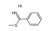 methyl benzenecarbimidothioate hydroiodide Structure