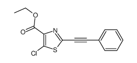 ethyl 5-chloro-2-(2-phenylethynyl)-1,3-thiazole-4-carboxylate Structure