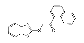 2-(benzo[d]thiazol-2-ylthio)-1-(naphthalen-1-yl)ethan-1-one Structure