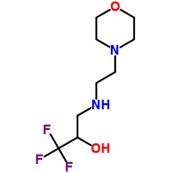 1,1,1-Trifluoro-3-{[2-(4-morpholinyl)ethyl]amino}-2-propanol结构式