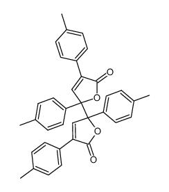 2,4,2',4'-tetra-p-tolyl-2H,2'H-[2,2']bifuranyl-5,5'-dione Structure