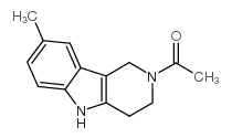 2-ACETYL-8-METHYL-2,3,4,5-TETRAHYDRO-1H-PYRIDO[4,3-B]INDOLE Structure