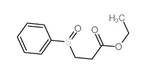 Propanoic acid, 3-(phenylsulfinyl)-,ethyl ester结构式