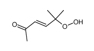 5-hydroperoxy-5-methyl-hex-3t-en-2-one结构式