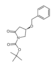 tert-butyl (R)-4-(benzyloxy)-2-oxopyrrolidine-1-carboxylate Structure