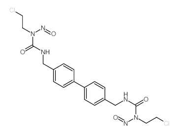 Urea, 1,1-(4,4-biphenylylenedimethylene)bis(3-(2-chloroethyl)-3-nitroso-结构式