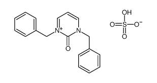 1,3-dibenzylpyrimidin-1-ium-2-one,hydrogen sulfate Structure