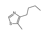 4-丁基-5-甲基噻唑结构式