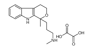 N-methyl-3-(1-methyl-4,9-dihydro-3H-pyrano[3,4-b]indol-1-yl)propan-1-amine,oxalic acid结构式