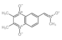 (2,3-dimethyl-4-oxido-1-oxo-quinoxalin-6-yl)methylidene-methyl-oxido-azanium Structure