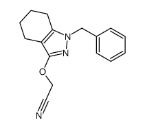 2-[(1-benzyl-4,5,6,7-tetrahydroindazol-3-yl)oxy]acetonitrile结构式