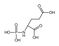 (2S)-2-(phosphonoamino)pentanedioic acid Structure