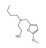 2-[butyl-[(5-methoxyfuran-2-yl)methyl]amino]ethanol Structure