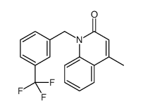 4-methyl-1-[[3-(trifluoromethyl)phenyl]methyl]quinolin-2-one Structure