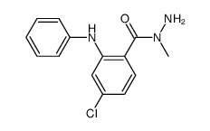 4-Chloro-2-phenylamino-benzoic acid N-methyl-hydrazide结构式