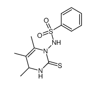 1-benzenesulfonylamino-4,5,6-trimethyl-3,4-dihydro-1H-pyrimidine-2-thione Structure