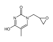 5-methyl-1-(oxiran-2-ylmethyl)pyrimidine-2,4-dione Structure