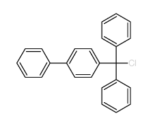 1-(chloro-diphenyl-methyl)-4-phenyl-benzene structure