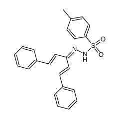 1,5-Diphenyl-1,4-pentadien-3-on-tosylhydrazon Structure