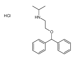 2-benzhydryloxyethyl(propan-2-yl)azanium,chloride Structure