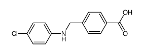 4-[(4-chlorophenylamino)methyl]benzoic acid结构式