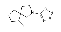 5-(1-methyl-1,7-diazaspiro[4.4]nonan-7-yl)-1,2,4-oxadiazole结构式