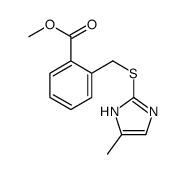 methyl 2-[(5-methyl-1H-imidazol-2-yl)sulfanylmethyl]benzoate Structure