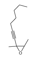 (2R,3R)-2-hept-1-ynyl-2,3-dimethyloxirane结构式