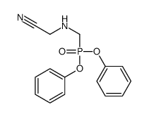 2-(diphenoxyphosphorylmethylamino)acetonitrile Structure