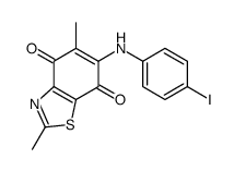 6-(4-iodoanilino)-2,5-dimethyl-1,3-benzothiazole-4,7-dione Structure